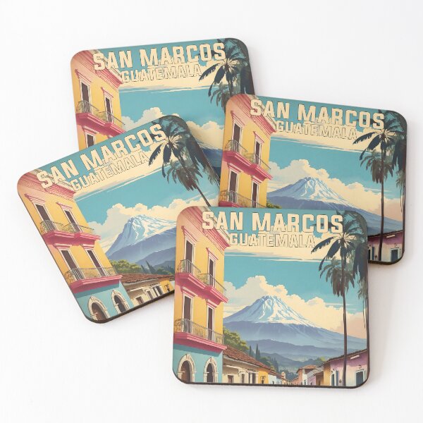 Item preview, Cartel vintage de turismo de San Marcos, Guatemala designed and sold by TravelersGems.