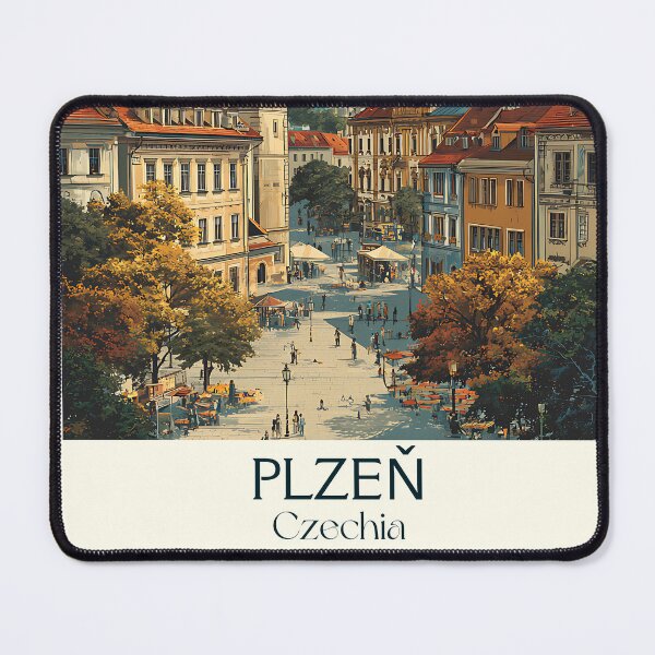 Item preview, Plzeň Czech Republic Vintage Travel Poster - Pilsner Beer Origin designed and sold by TuncGK.
