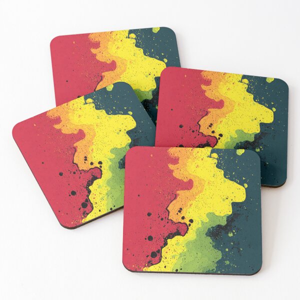 Item preview, Abstract composition in the style of liquid bright colors. designed and sold by Valentinian.