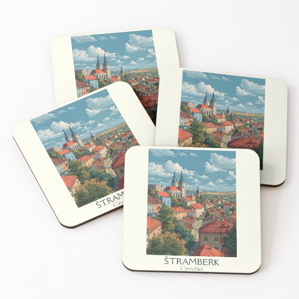 Item preview, Štramberk Czech Republic Vintage Travel Poster - Moravian Wallachia Charm designed and sold by TuncGK.