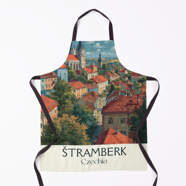 Item preview, Štramberk Czech Republic Vintage Travel Poster - Moravian Wallachia Charm designed and sold by TuncGK.