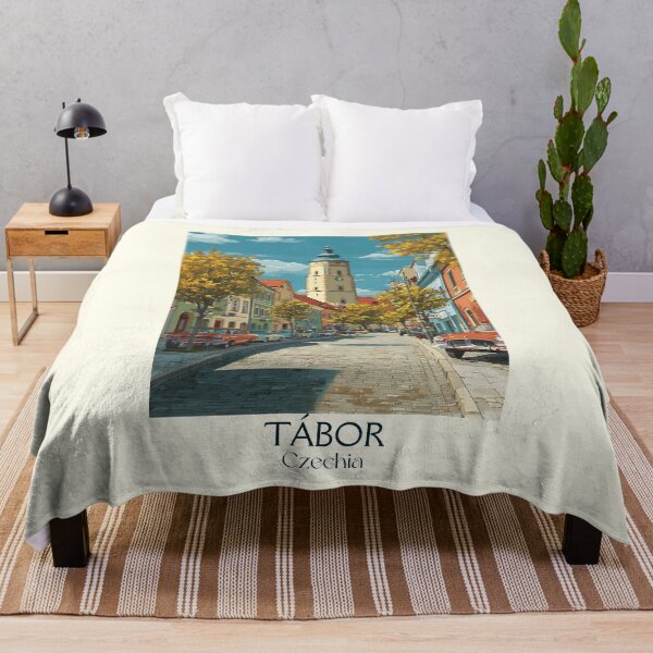 Item preview, Tábor Czech Republic Vintage Travel Poster - Hussite History Town designed and sold by TuncGK.