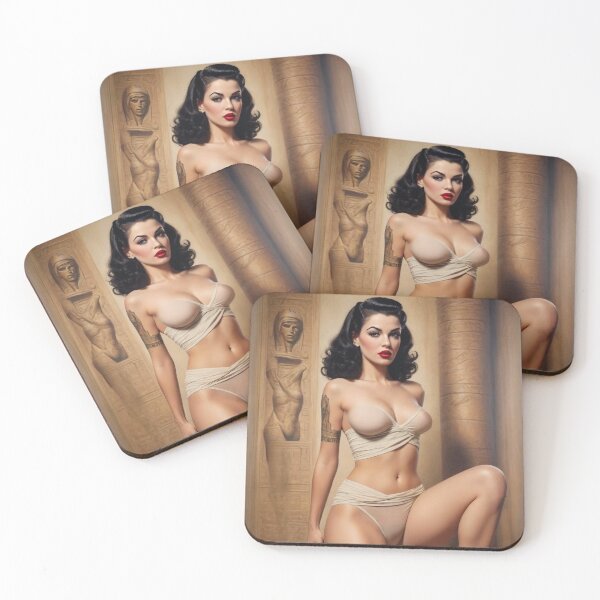 Item preview, Queen Akila – 1940s Vintage Egyptian Pin-Up Majesty designed and sold by MissSaylor.