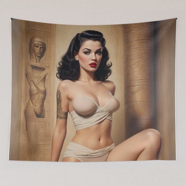 Item preview, Queen Akila – 1940s Vintage Egyptian Pin-Up Majesty designed and sold by MissSaylor.