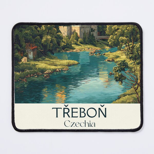 Item preview, Třeboň Czech Republic Vintage Travel Poster - South Bohemia Fishpond Region designed and sold by TuncGK.