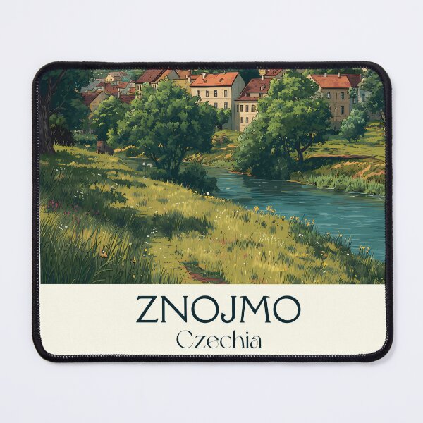 Item preview, Znojmo Czech Republic Vintage Travel Poster - South Moravian Wine City designed and sold by TuncGK.