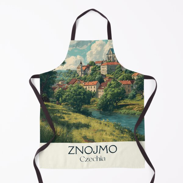 Item preview, Znojmo Czech Republic Vintage Travel Poster - South Moravian Wine City designed and sold by TuncGK.