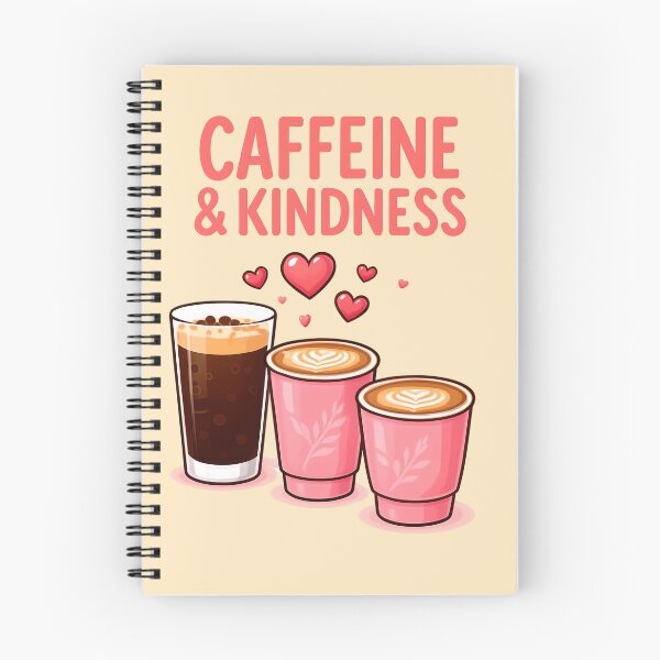 Item preview, Caffeine & Kindness – Cute Coffee Design designed and sold by PrintandJoy.