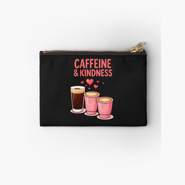 Item preview, Caffeine & Kindness – Cute Coffee Design designed and sold by PrintandJoy.