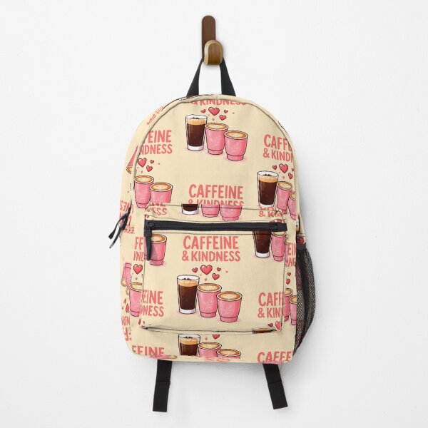 Item preview, Caffeine & Kindness – Cute Coffee Design designed and sold by PrintandJoy.
