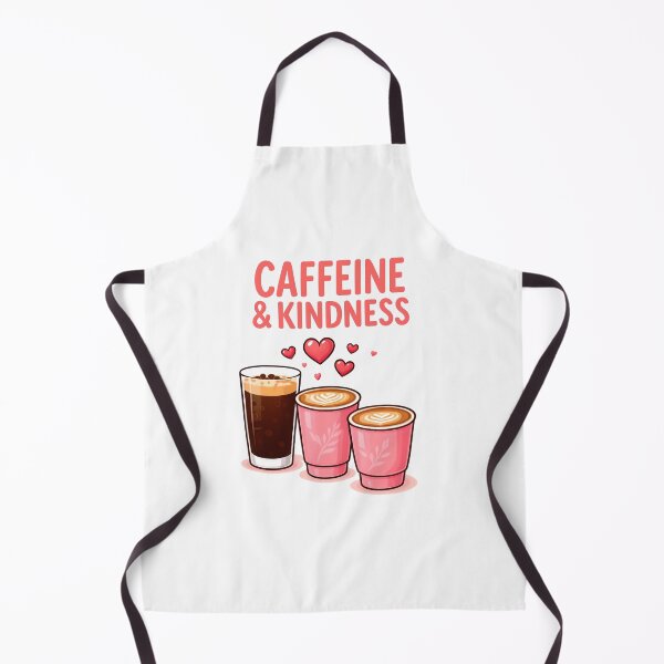 Item preview, Caffeine & Kindness – Cute Coffee Design designed and sold by PrintandJoy.