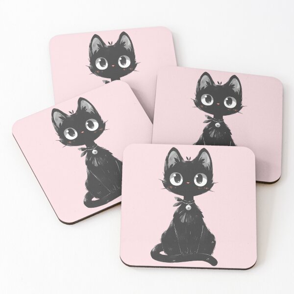 Item preview, Black cat sitting and judging designed and sold by WoollenLlama.