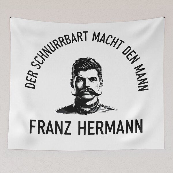 Item preview, Franz Hermann: Der Schnurrbart Macht Den Mann (Black Text) designed and sold by Studio F1Grid.