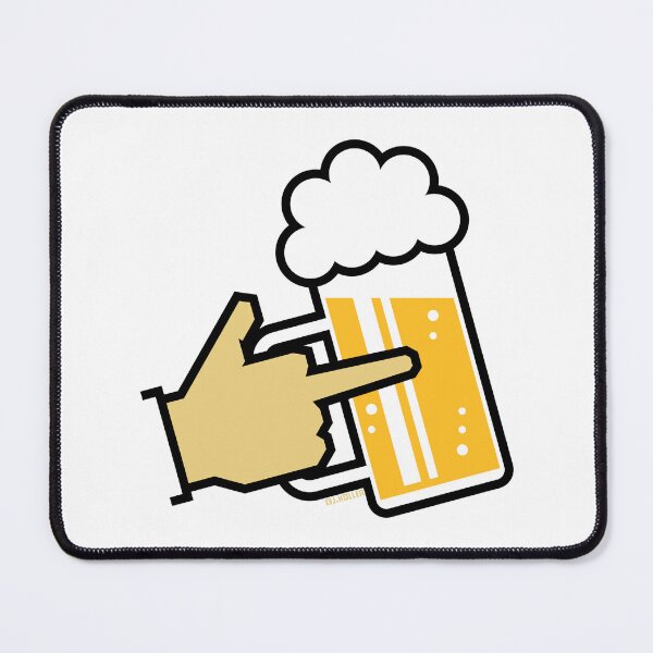 Item preview, Beer Mug With Middle Finger (Ale / L / \ / 3C) designed and sold by MrFaulbaum.
