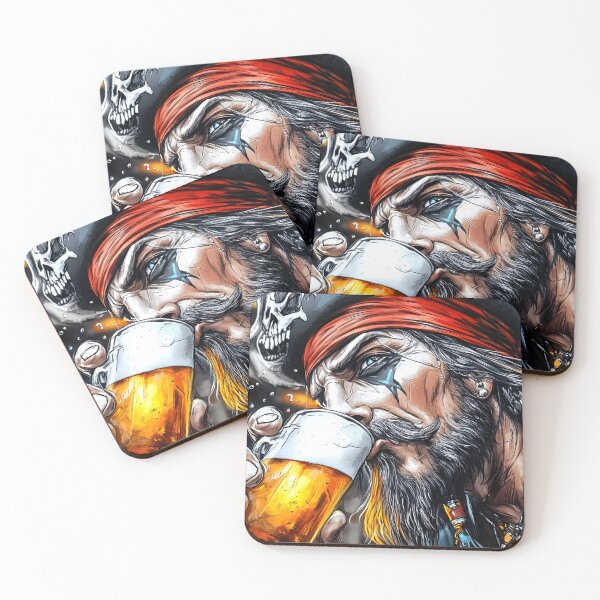 Item preview, Pirate Enjoying a Pint of Beer in a Tavern Scene designed and sold by Artessie.