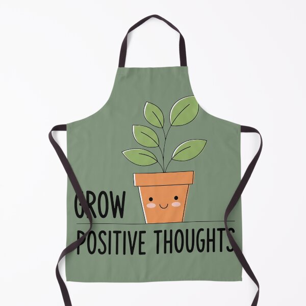 Item preview, Grow Positive Thoughts - Happy Potted Plant Minimalist Graphic Design designed and sold by Wild-way Art.