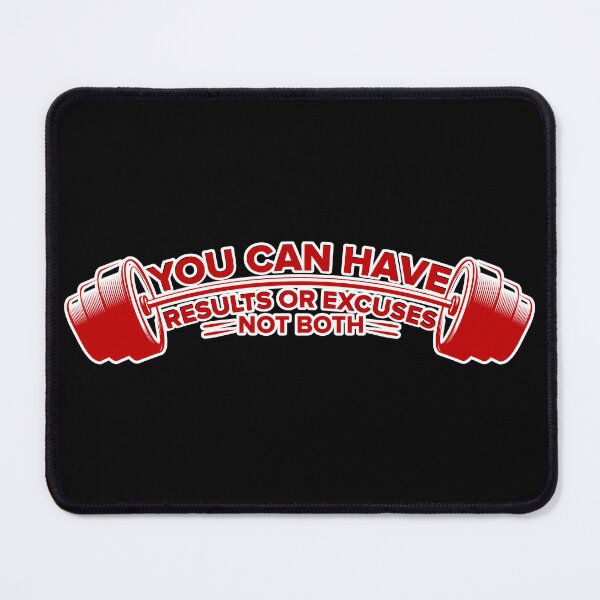 Item preview, Results Or Excuses | No Compromise Fitness | Motivational Gym Design designed and sold by GRITMOOD.