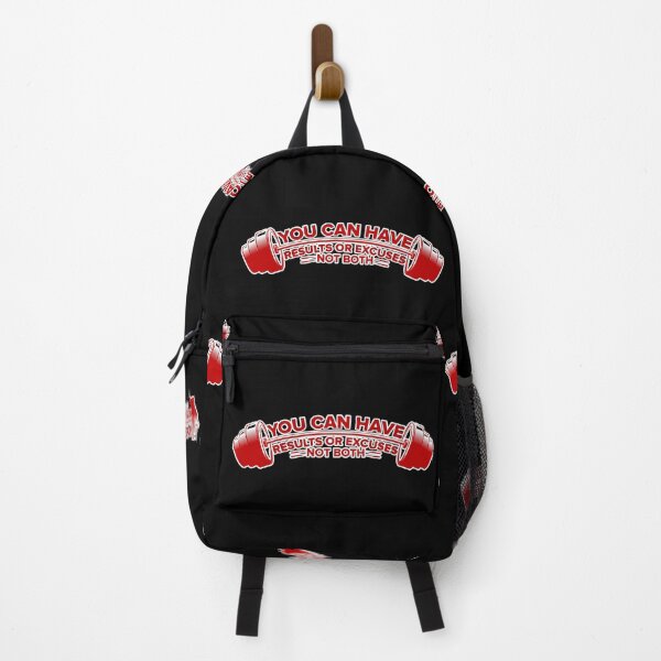 Item preview, Results Or Excuses | No Compromise Fitness | Motivational Gym Design designed and sold by GRITMOOD.