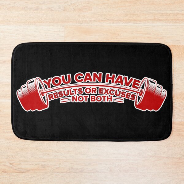Item preview, Results Or Excuses | No Compromise Fitness | Motivational Gym Design designed and sold by GRITMOOD.