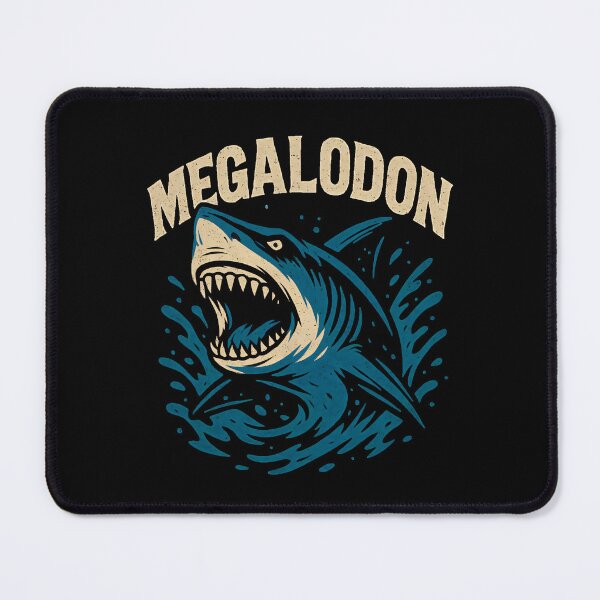 Item preview, “Megalodon – Retro Monster Shark Art | Prehistoric Sea Beast Graphic” designed and sold by Plastic-Beard.