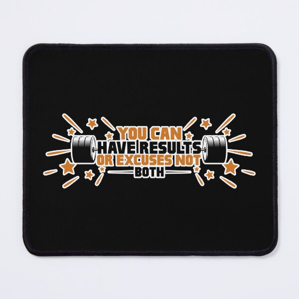 Item preview, Results Over Excuses | Bold Gym Motivation | No Compromise Design designed and sold by GRITMOOD.