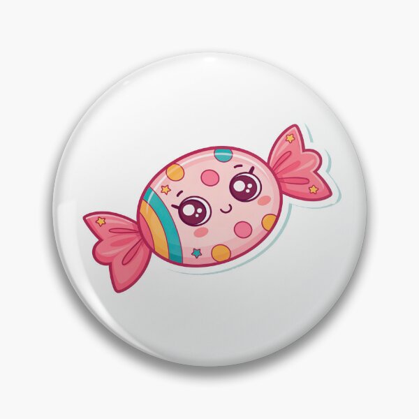 Item preview, Sticker template with sweet candy kawaii character designed and sold by elkuni.