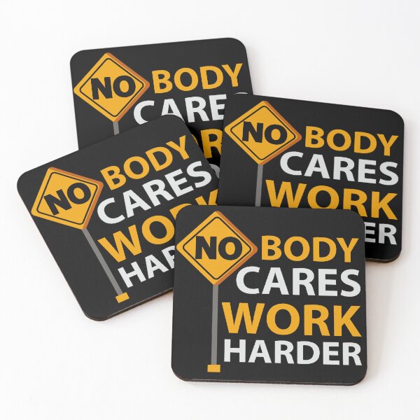 Item preview, Nobody Cares Work Harder | Ultimate Gym Motivation | Fitness Mindset designed and sold by GRITMOOD.