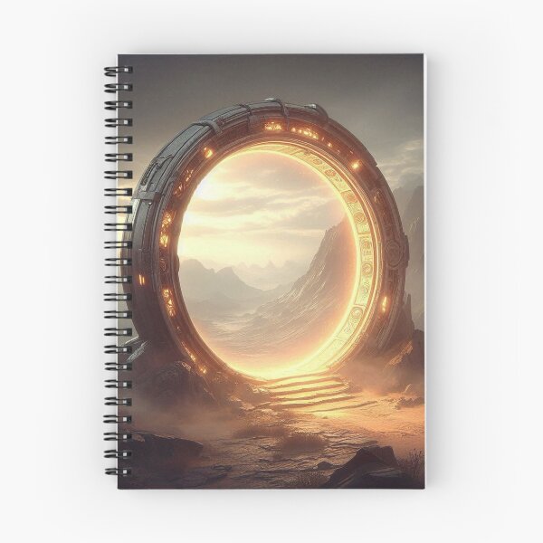 Item preview, Glowing Half-Open Portal – Empty Gateway Fantasy Sci-Fi Art designed and sold by ashokreddy343.