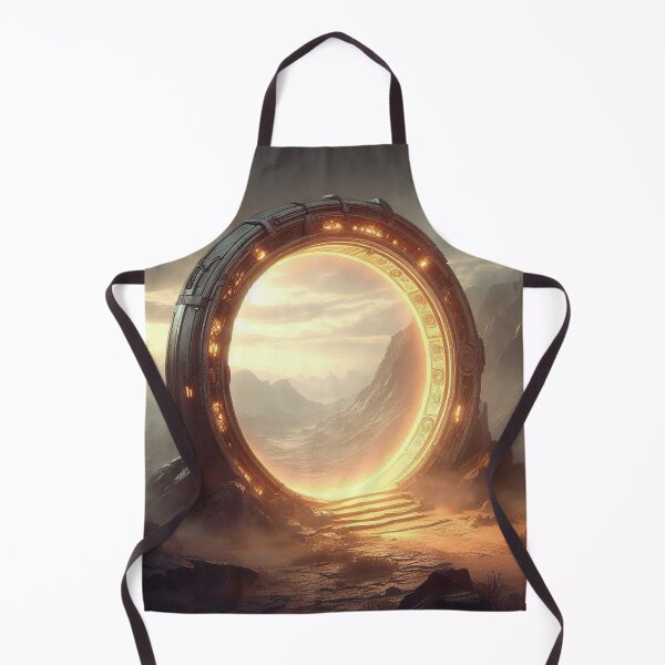 Item preview, Glowing Half-Open Portal – Empty Gateway Fantasy Sci-Fi Art designed and sold by ashokreddy343.