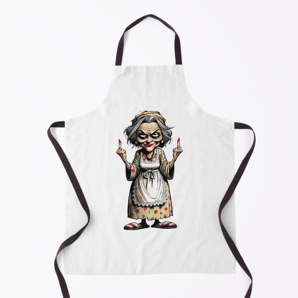 Item preview, old lady giving the finger designed and sold by HolaJosephina.