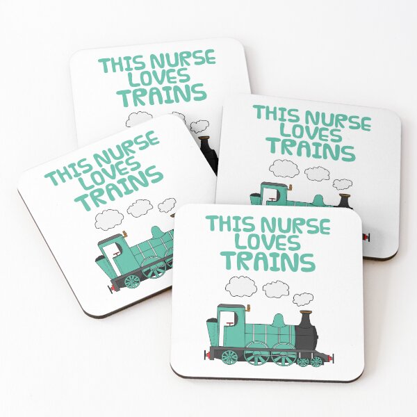 Item preview, This Nurse Loves Trains, Steam Train, Rail Enthusiast designed and sold by doodlerob.