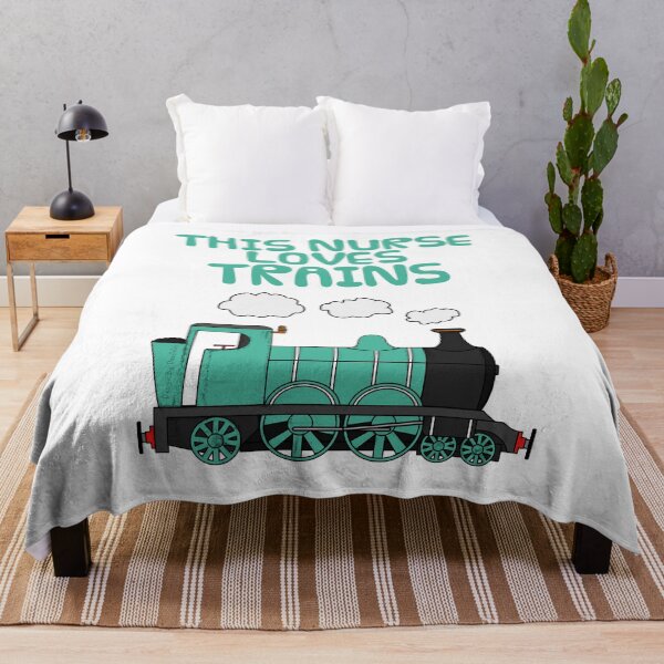 Item preview, This Nurse Loves Trains, Steam Train, Rail Enthusiast designed and sold by doodlerob.