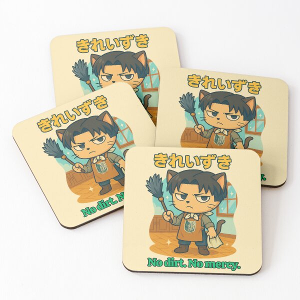 Item preview, Levi Cat – No Dirt, No Mercy Parody designed and sold by NyxVerse-Studio.