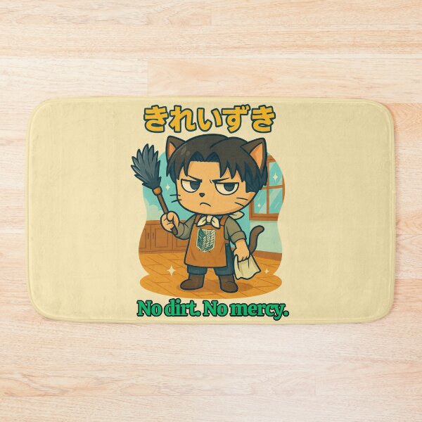 Item preview, Levi Cat – No Dirt, No Mercy Parody designed and sold by NyxVerse-Studio.