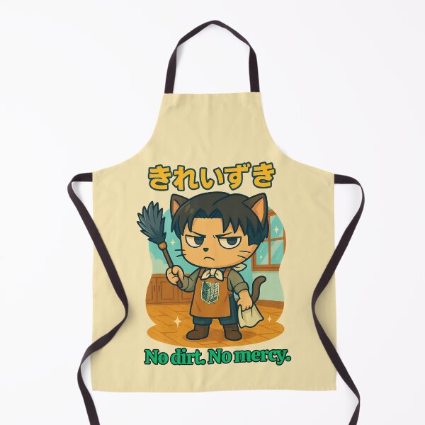 Item preview, Levi Cat – No Dirt, No Mercy Parody designed and sold by NyxVerse-Studio.