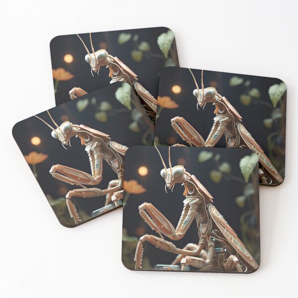 Item preview, The Synthwing Effect– Futuristic Robotic Insect Print designed and sold by Esterlane.