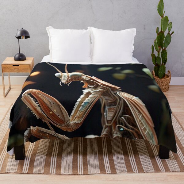 Item preview, The Synthwing Effect– Futuristic Robotic Insect Print designed and sold by Esterlane.