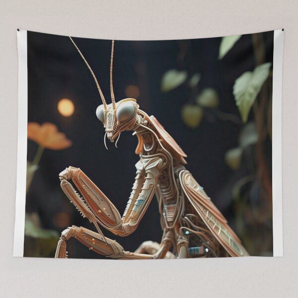 Item preview, The Synthwing Effect– Futuristic Robotic Insect Print designed and sold by Esterlane.