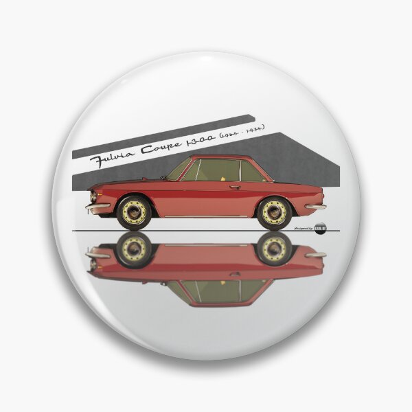 Item preview, Fulvia Coupé 1300 - 1965 -1974 - (Rosso Montebello) – Rally Roots in Style designed and sold by Azaziel.