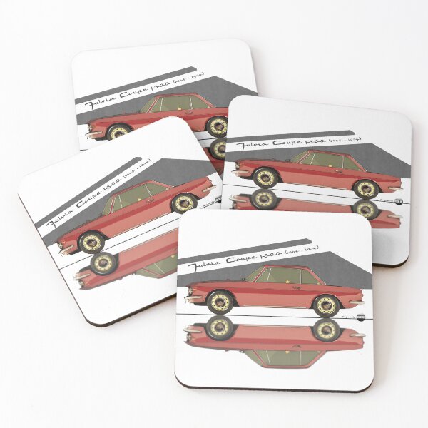 Item preview, Fulvia Coupé 1300 - 1965 -1974 - (Rosso Montebello) – Rally Roots in Style designed and sold by Azaziel.