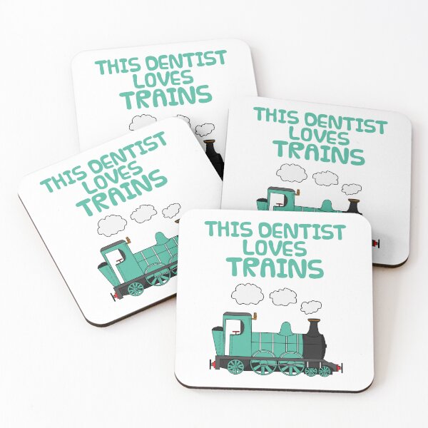 Item preview, This Dentist Loves Trains, Steam Train, Rail Enthusiast designed and sold by doodlerob.