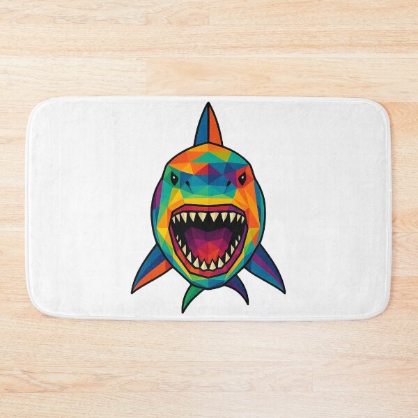 Item preview, Prismatic Jaws Shark Front designed and sold by TheWonkyEaselCo.