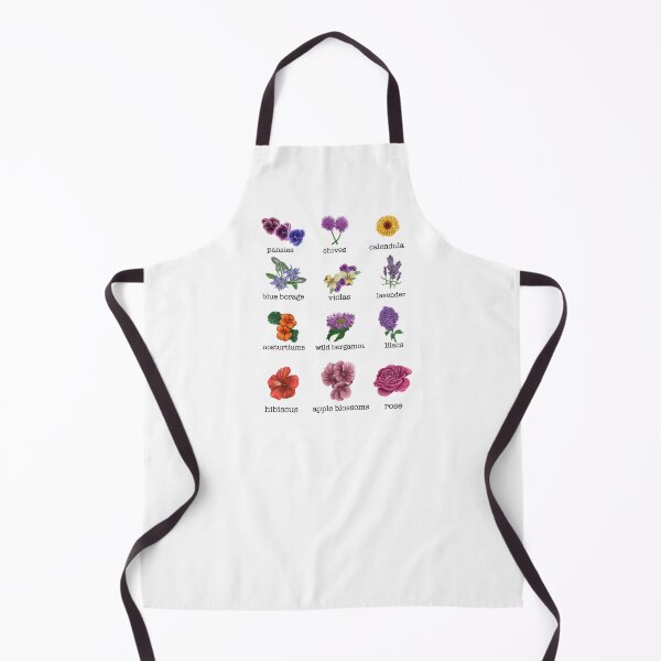 Item preview, Edible flower chart designed and sold by Veganheathen.