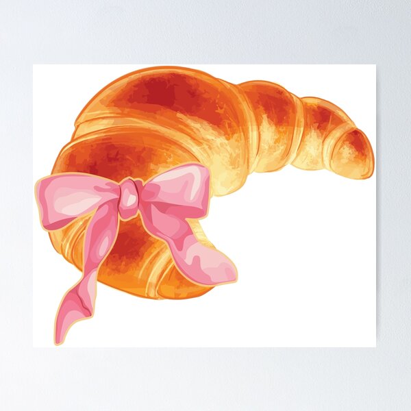 Item preview, Croissant Coquette Rosa designed and sold by PMSNshop.