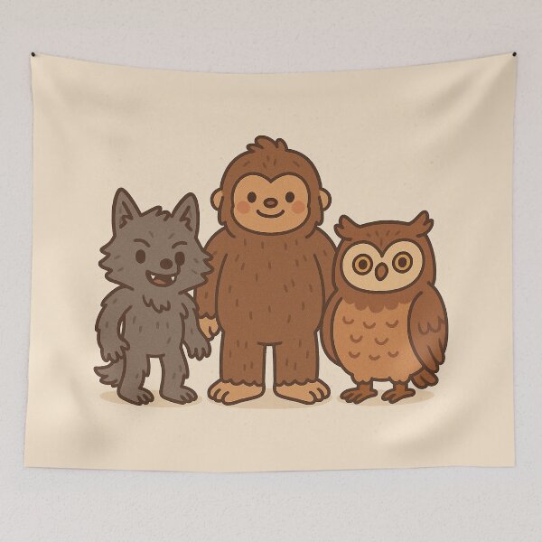 Item preview, Bigfoot, Owlbear and Yeti 04 designed and sold by AIfolklore.