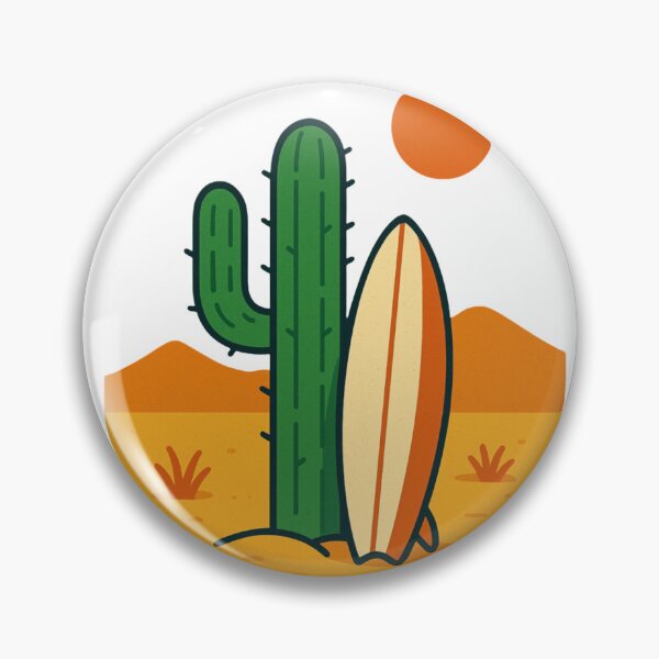 Item preview, Desert Surfer – Retro Cactus Surfboard Vibe designed and sold by TrendMesh.