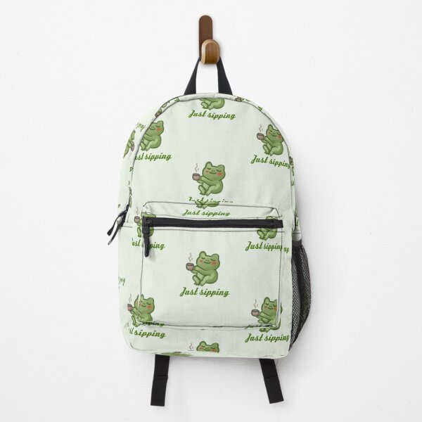 Item preview, Just Sipping – Frog with Teacup Illustration designed and sold by Lea-Cesca.