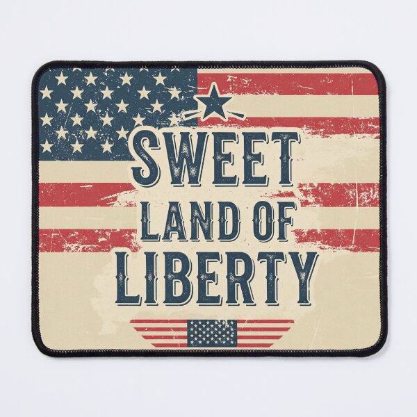Item preview, Sweet Land of Liberty – Vintage USA Flag Art | Patriotic American Decor | Stars & Stripes Freedom Tribute designed and sold by RehanInkDesigns.