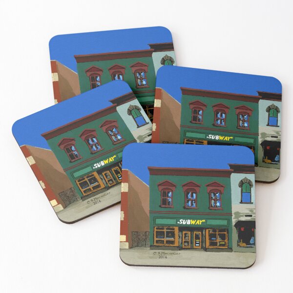 Item preview, Naperville, Illinois, Subway Sandwich Shop, Painting the Town Series, Decorative Art, Home Decor designed and sold by GalleryTrio.