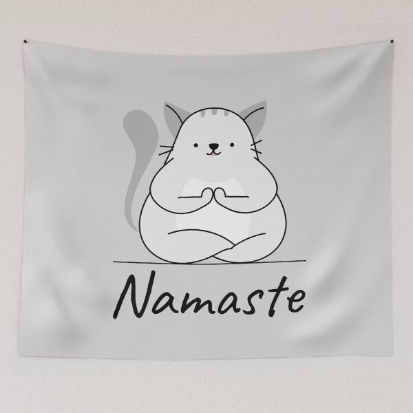 Item preview, Namaste Cat – Cute Yoga Cat Illustration designed and sold by loomzen.